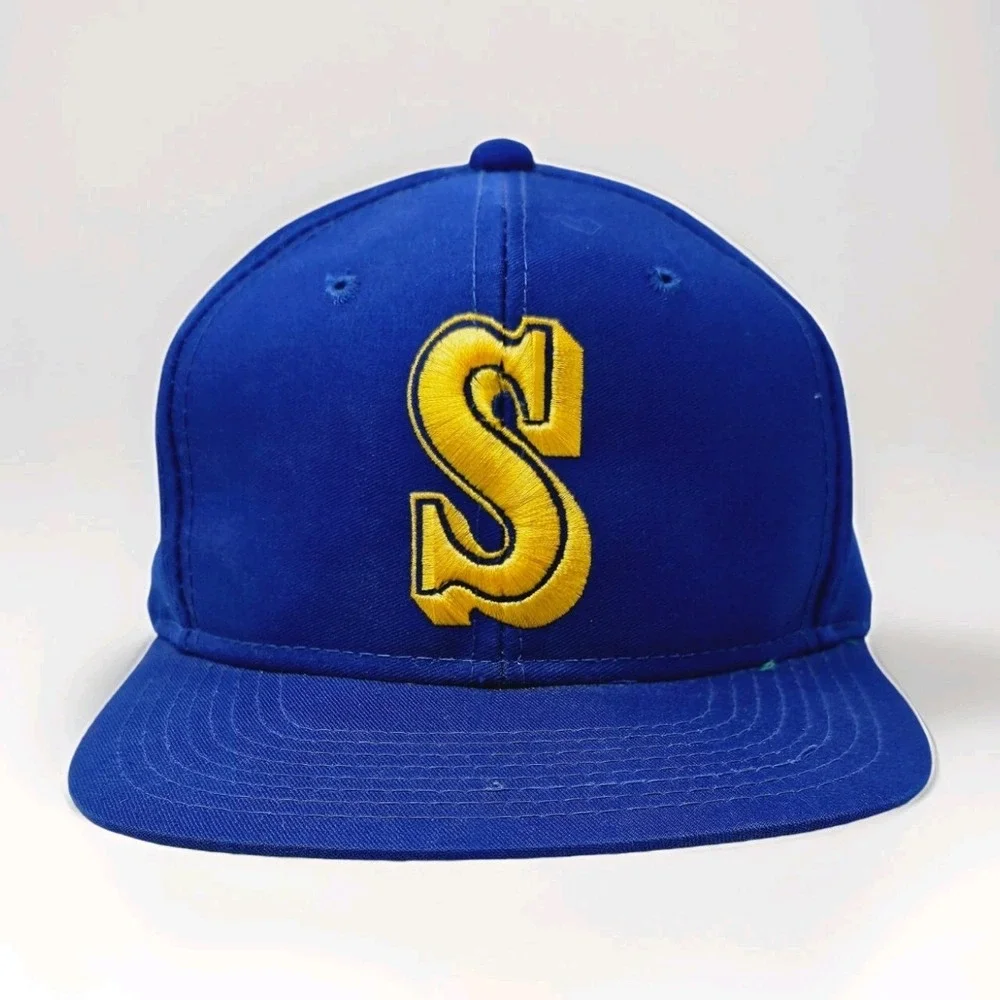 Vintage Drew Pearson MLB Seattle Mariners Embroidered Hat Adult Cap Snapback
